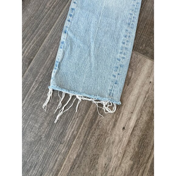 7 For All Mankind Logan Stovepipe Jeans Fringe Hem Ode to size 28 - Picture 5 of 6